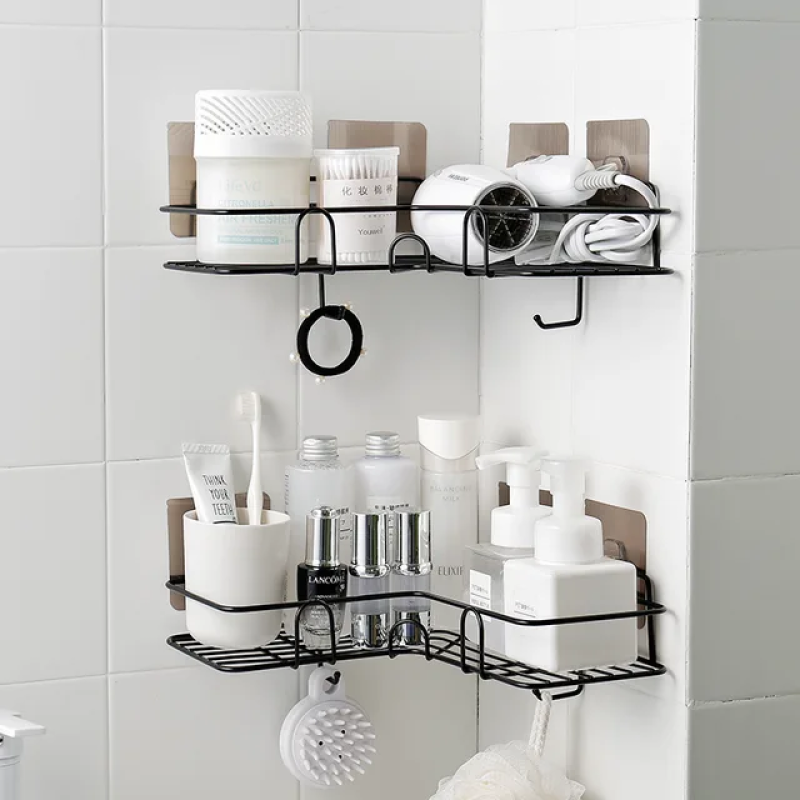 Metallic Corner Bathroom Organizer 3 of 5