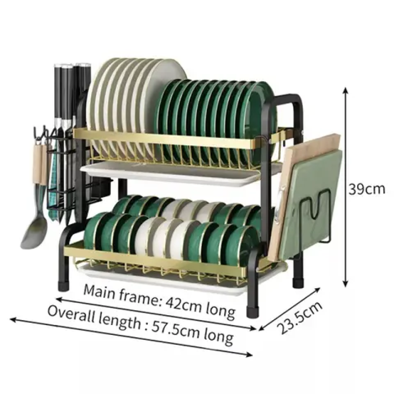 Heavy Duty Metallic Dish Rack 12 of 14