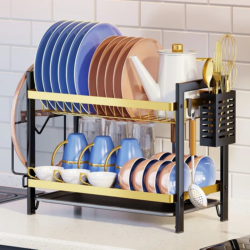 Sleek Design Metallic Dish Rack 6 of 6