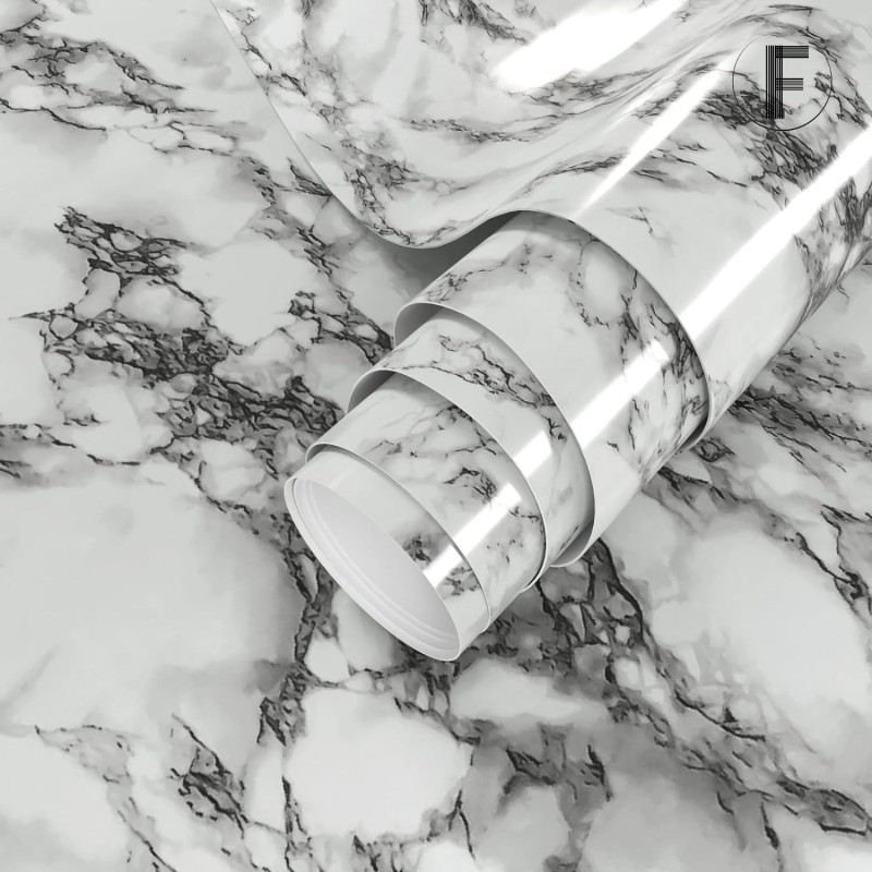 Self Adhesive Marble Contact Paper for Cabinet Drawers 2 of 5