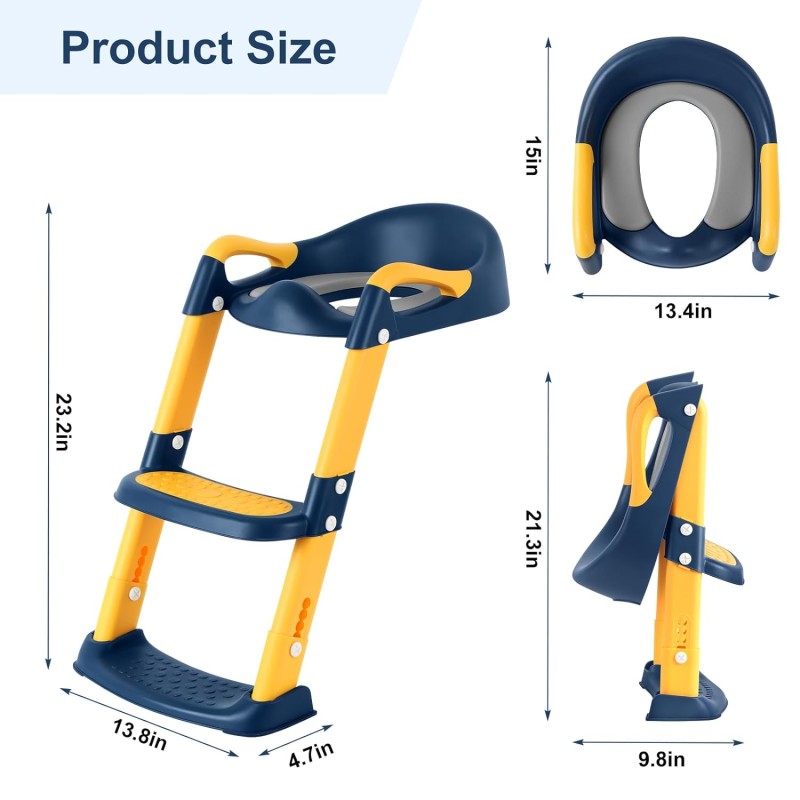 Height Adjustable Kids Toilet Potty with a Ladder 2 of 7