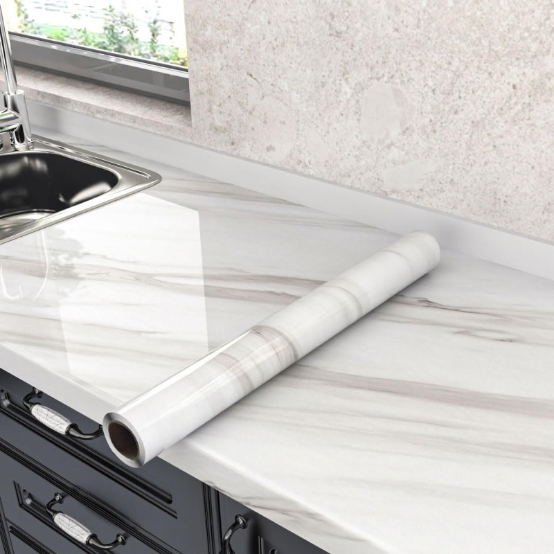 Self Adhesive Marble Contact Paper for Cabinet Drawers 5 of 5