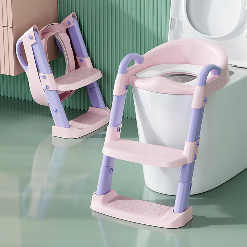 Height Adjustable Kids Toilet Potty with a Ladder 3 of 7