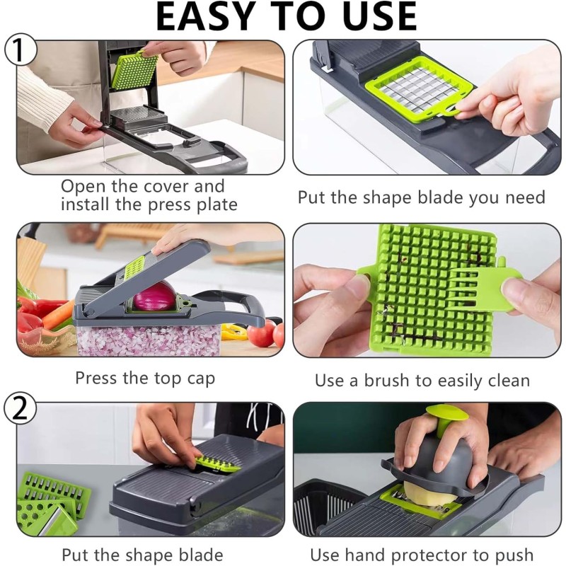 Vegetable Cutter with Interchangeable Blades 9 of 9