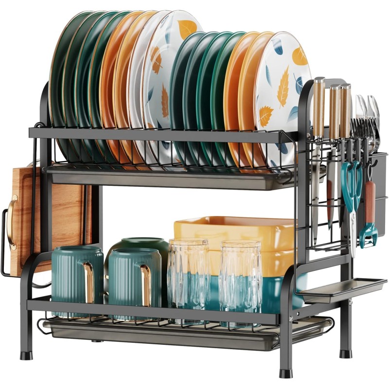 Heavy Duty Metallic Dish Rack 10 of 14