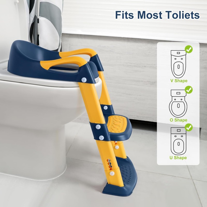 Height Adjustable Kids Toilet Potty with a Ladder 7 of 7
