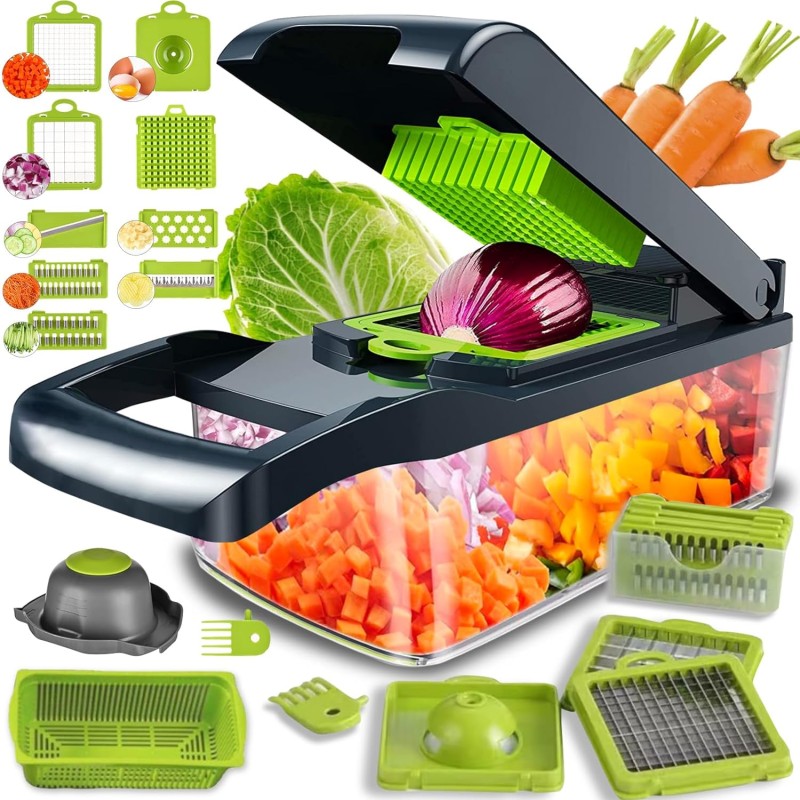 Vegetable Cutter with Interchangeable Blades