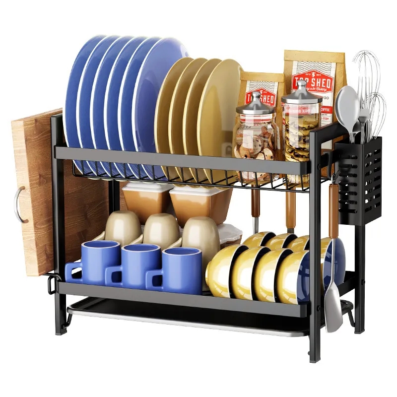 Sleek Design Metallic Dish Rack 4 of 6