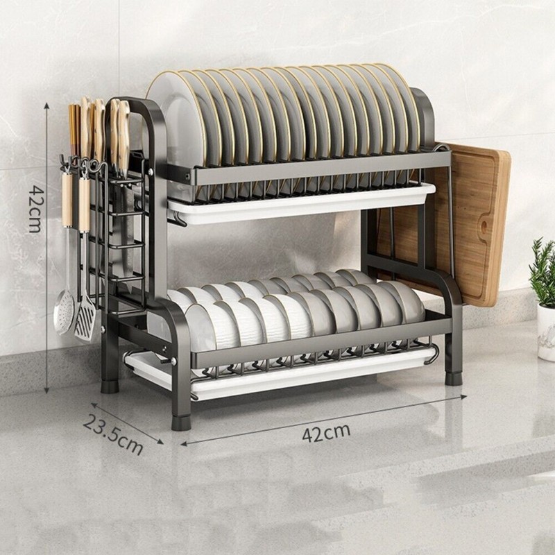 Heavy Duty Metallic Dish Rack 5 of 14