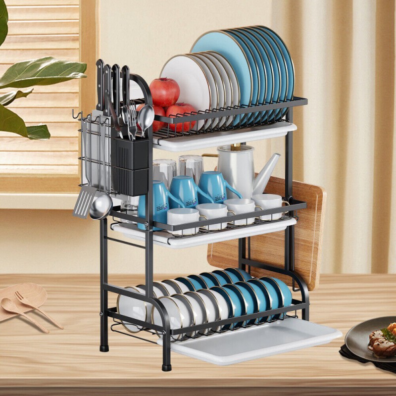 Heavy Duty Metallic Dish Rack 7 of 14