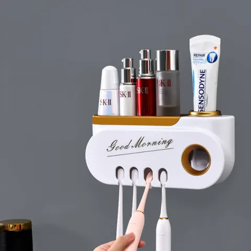 Modern Automatic Toothpaste Dispenser & Organizer 2 of 13