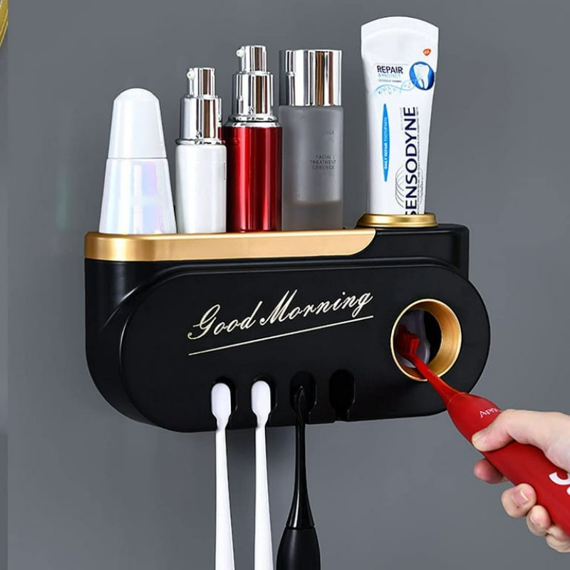 Modern Automatic Toothpaste Dispenser & Organizer 3 of 13