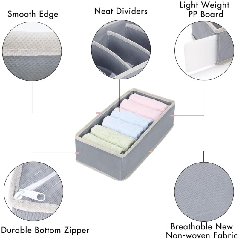 Simple Houseware Closet Organizer Drawer Divider 4 Set 6 of 10