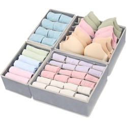 Simple Houseware Closet Organizer Drawer Divider 4 Set Simple Houseware Closet Organizer Drawer Divider 4 Set