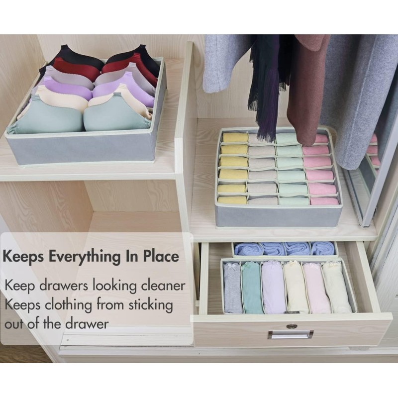Simple Houseware Closet Organizer Drawer Divider 4 Set 5 of 10
