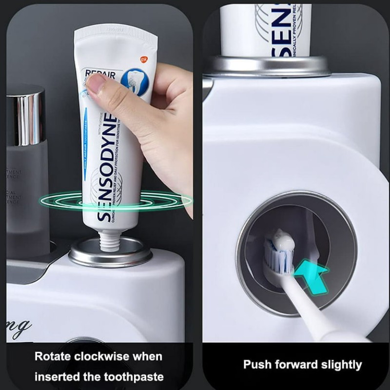 Modern Automatic Toothpaste Dispenser & Organizer 6 of 13