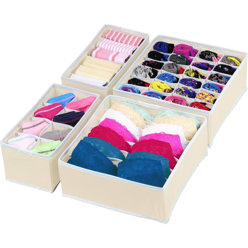 Simple Houseware Closet Organizer Drawer Divider 4 Set 2 of 10