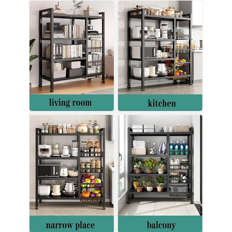 4 Tier Kitchen and Living Room Rack 2 of 7