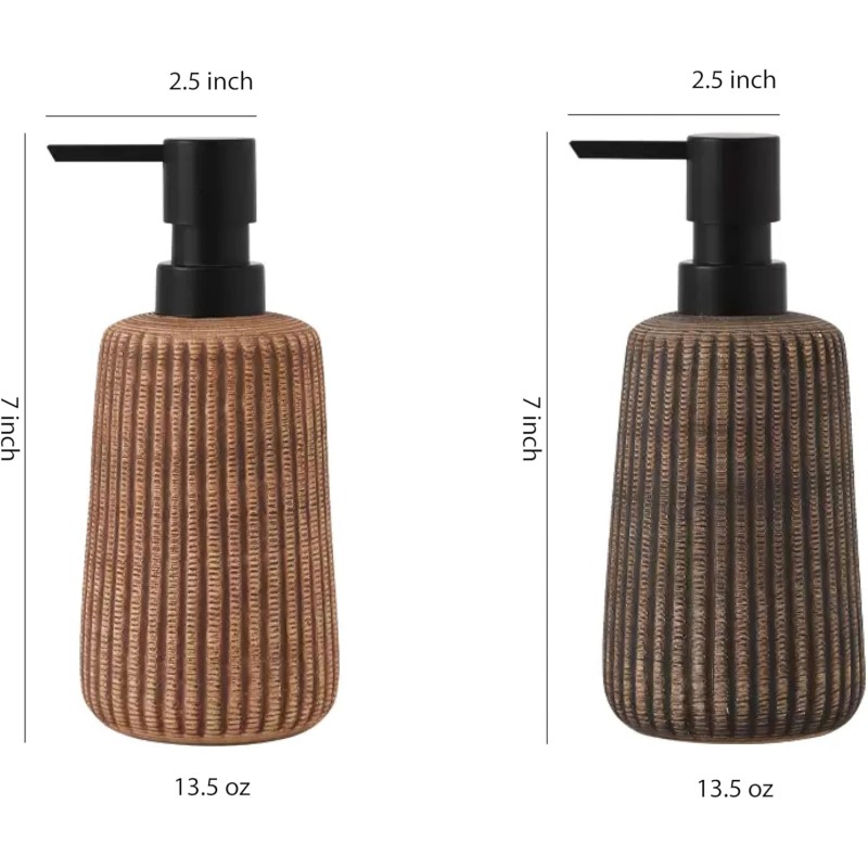 Ceramic Liquid Soap Dispenser Modern Design 400ml 2 of 9