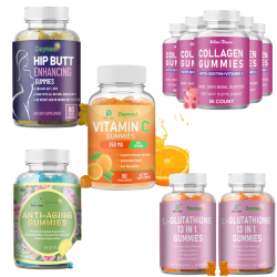 Health Gummies - Vitamin C, Anti-Aging, Hip & Butt Enhancing, Collagen, L-Glutathione