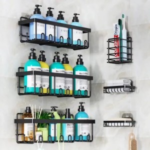 6pcs Set Shower Caddy Shelf/Bathroom Organizer