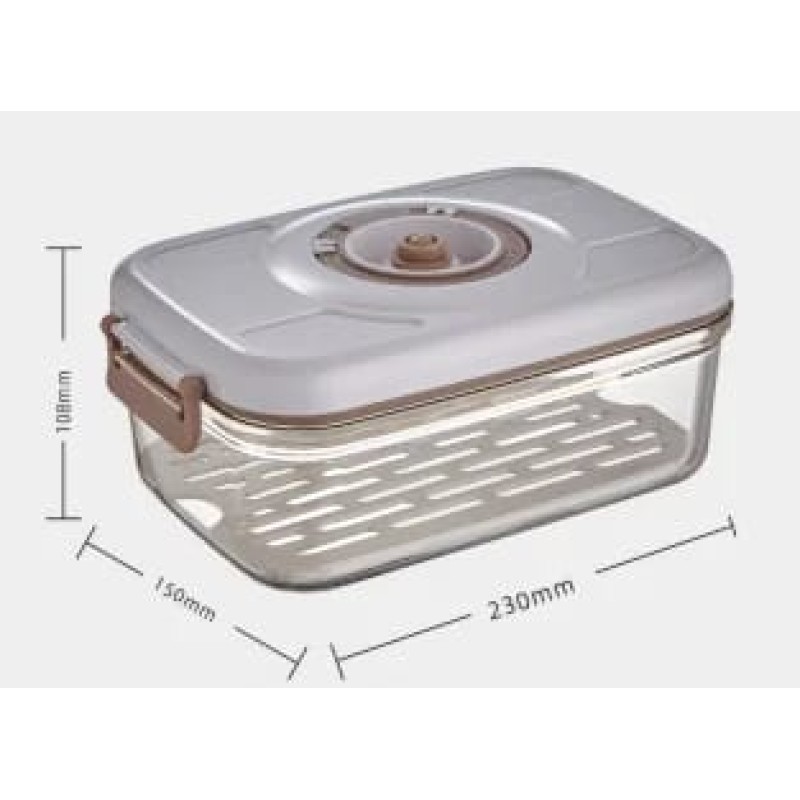 2pcs Food Vacuum Storage Containers 5 of 9