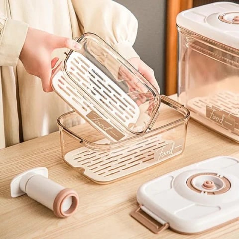 2pcs Food Vacuum Storage Containers 8 of 9