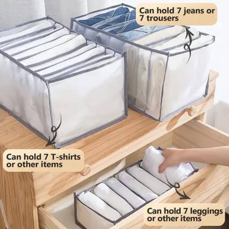 Closet Organizer Jeans Storage Box 6 of 8