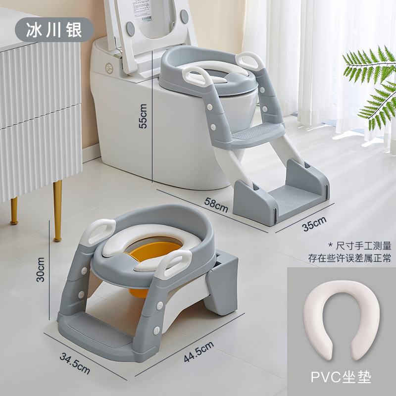 2-in-1 toilet trainer seat with a ladder and potty 4 of 4