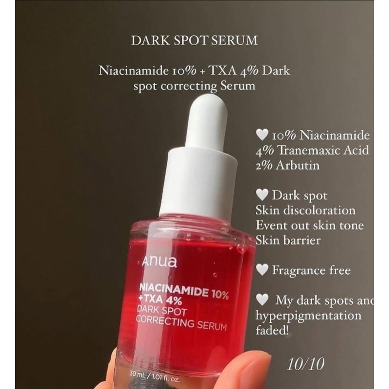 Anua Niacinamide 10% + TXA 4% Dark Sport Collecting Serum 4 of 5