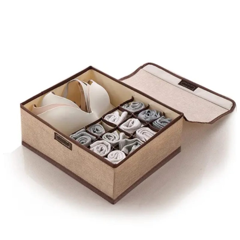 13-Grid Foldable Undergarment Organizer 2 of 4