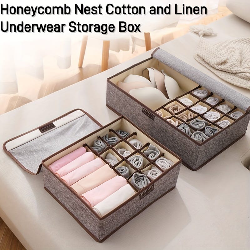 13-Grid Foldable Undergarment Organizer 4 of 4