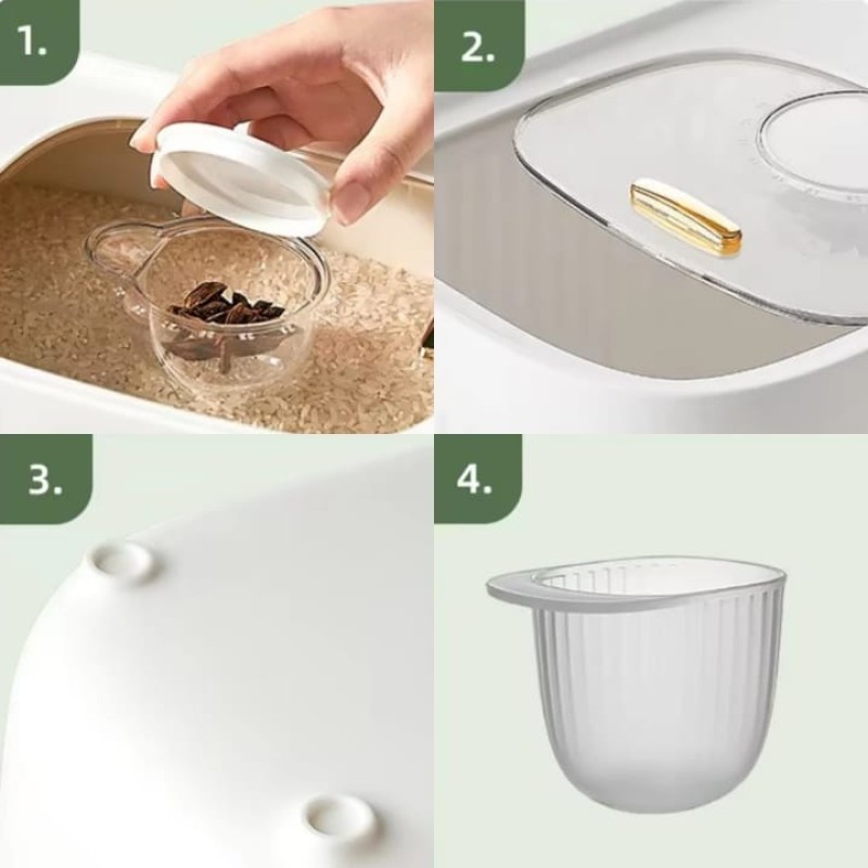 Light Luxury Rice, Flour & Grains Storage Box 7 of 9