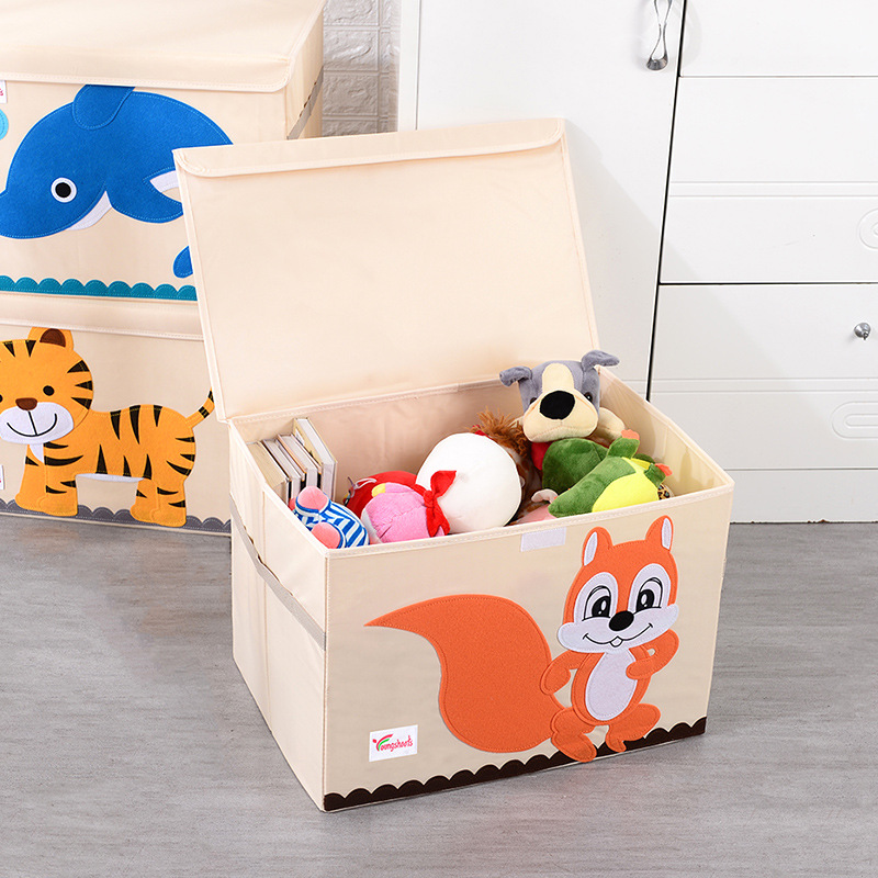 Folding Kids Storage Box with Lid 4 of 7