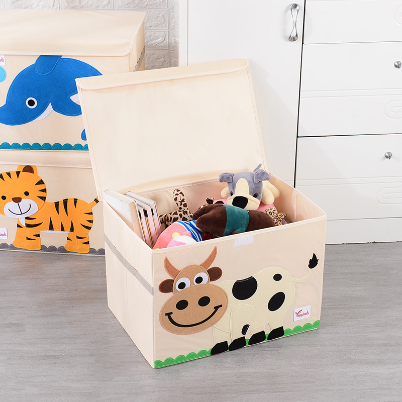 Folding Kids Storage Box with Lid 5 of 7