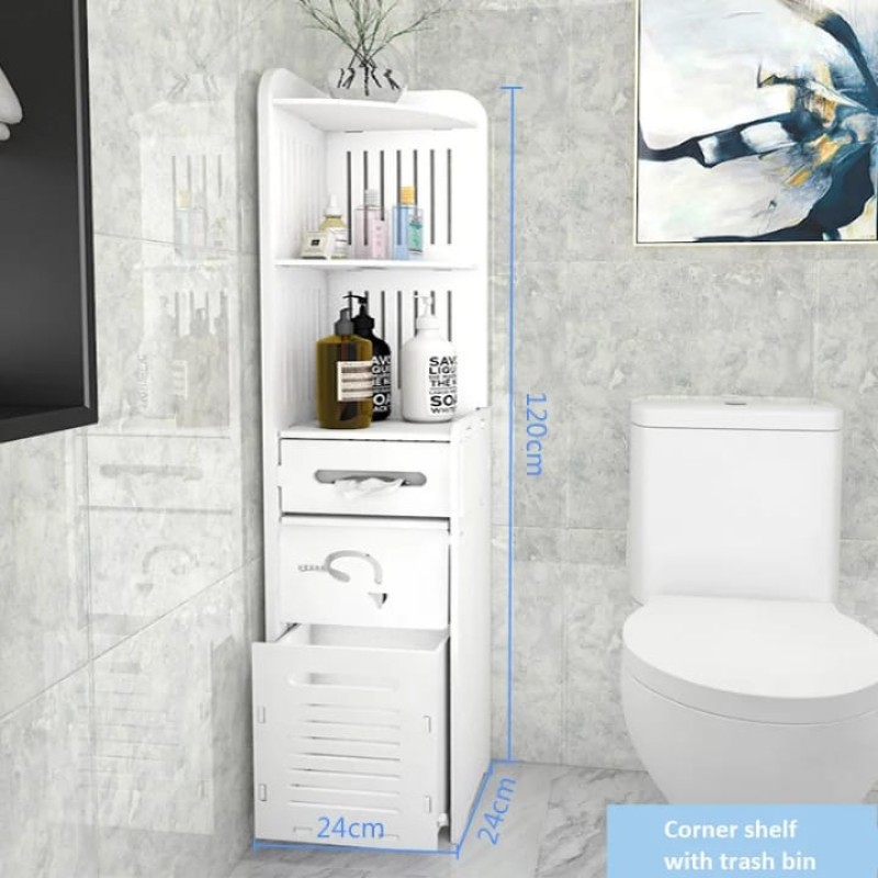 Toilet/Bathroom Vanity Side Cabinet 3 of 5
