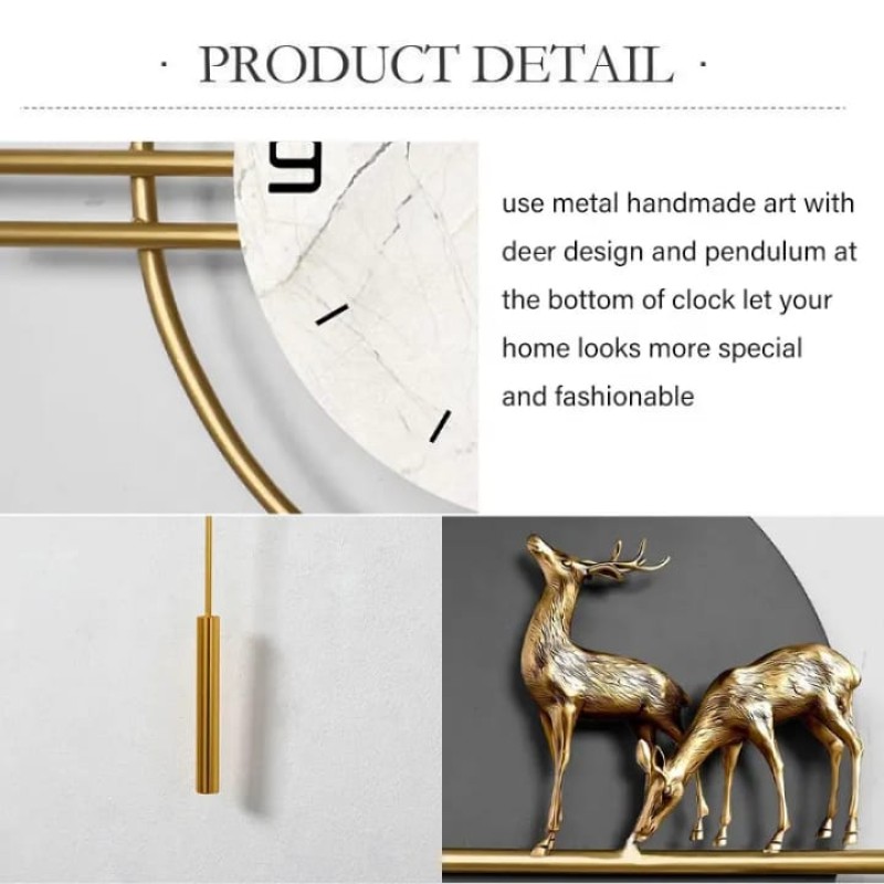 Deer Design Wall Clock 4 of 7