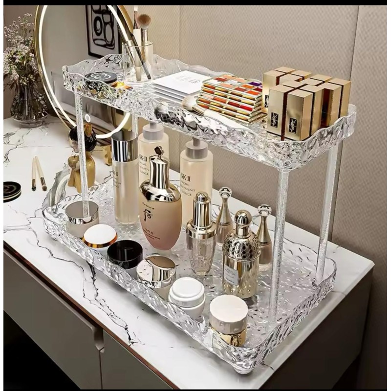 2-tier makeup organizer. 2 of 4