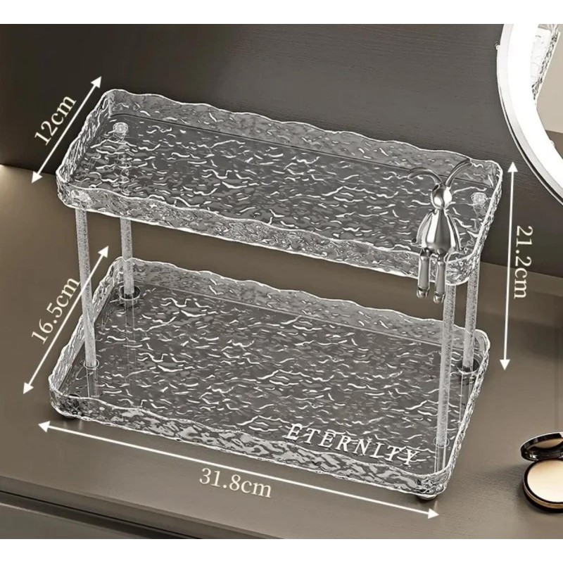 2-tier makeup organizer. 4 of 4