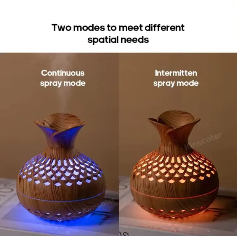 Colourful Wood Grain Flower Humidifier 7 of 10