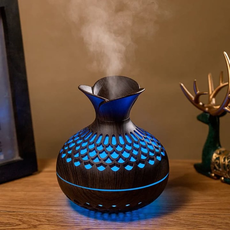 Colourful Wood Grain Flower Humidifier 9 of 10