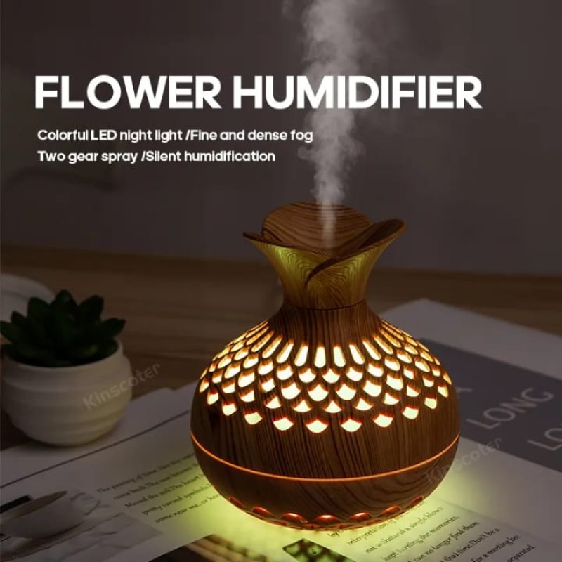Colourful Wood Grain Flower Humidifier 4 of 10