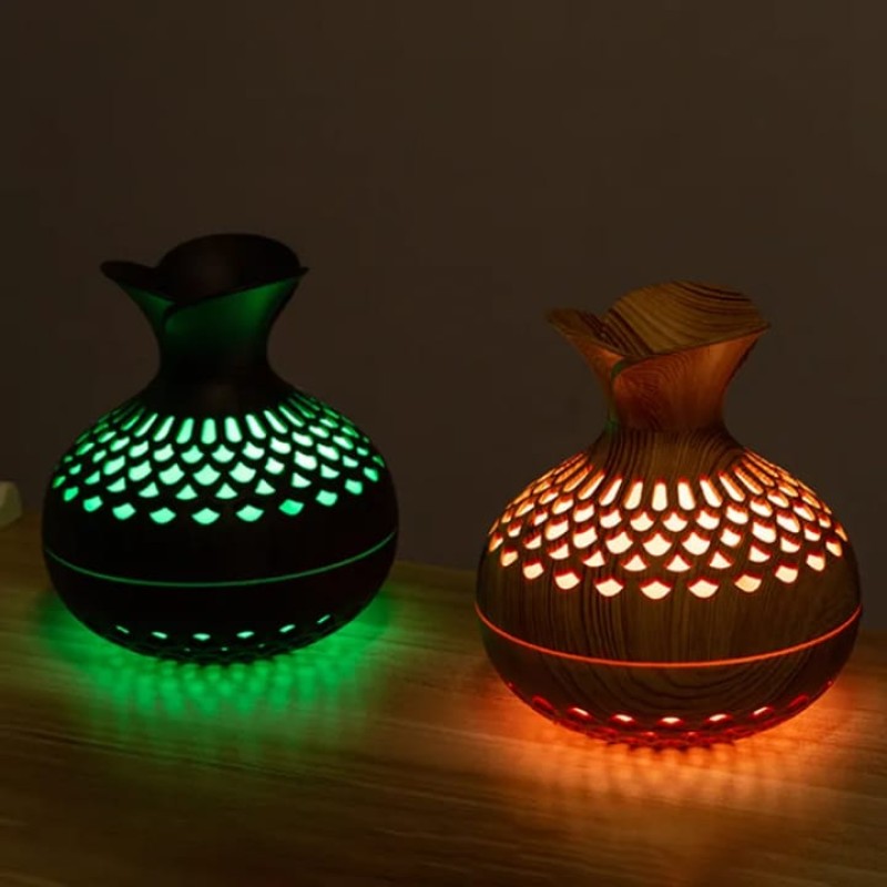 Colourful Wood Grain Flower Humidifier
