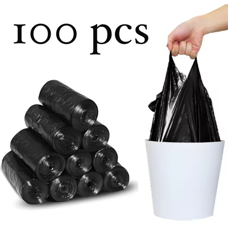 100PCS Durable Trash Bags