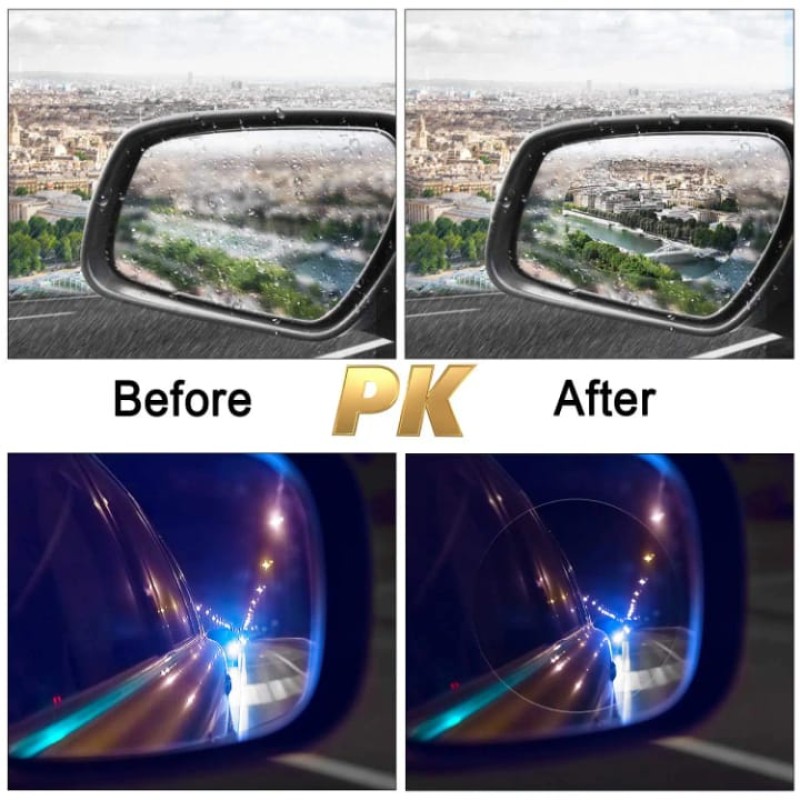 4 Pcs Car Window Anti-Fog & Rainproof Film 6 of 10