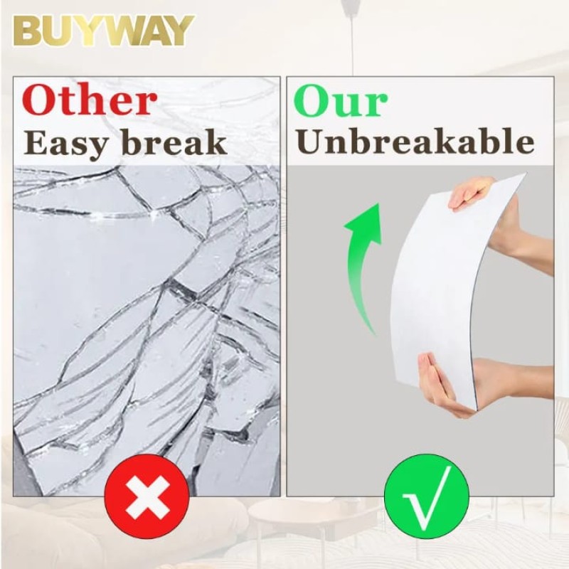 Full-Length Self-Adhesive Acrylic Mirror 4 of 8