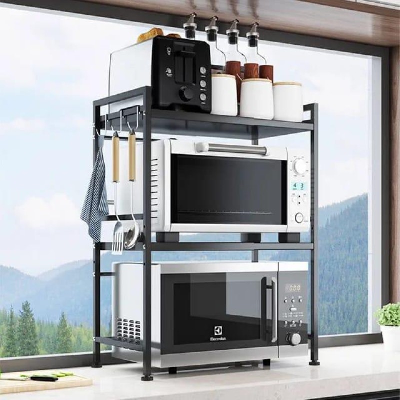 Heavy-Duty Adjustable Microwave Stand 3 of 11