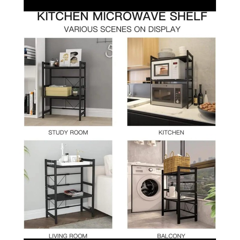 Heavy-Duty Adjustable Microwave Stand 6 of 11