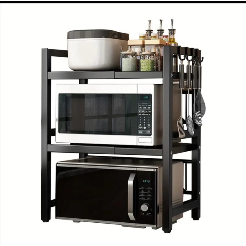 Heavy-Duty Adjustable Microwave Stand 5 of 11