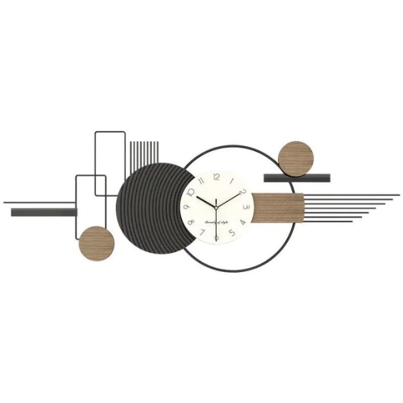 Long Minimalist Wall Clock 4 of 5